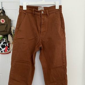 Everlane Brown High Waisted Pants